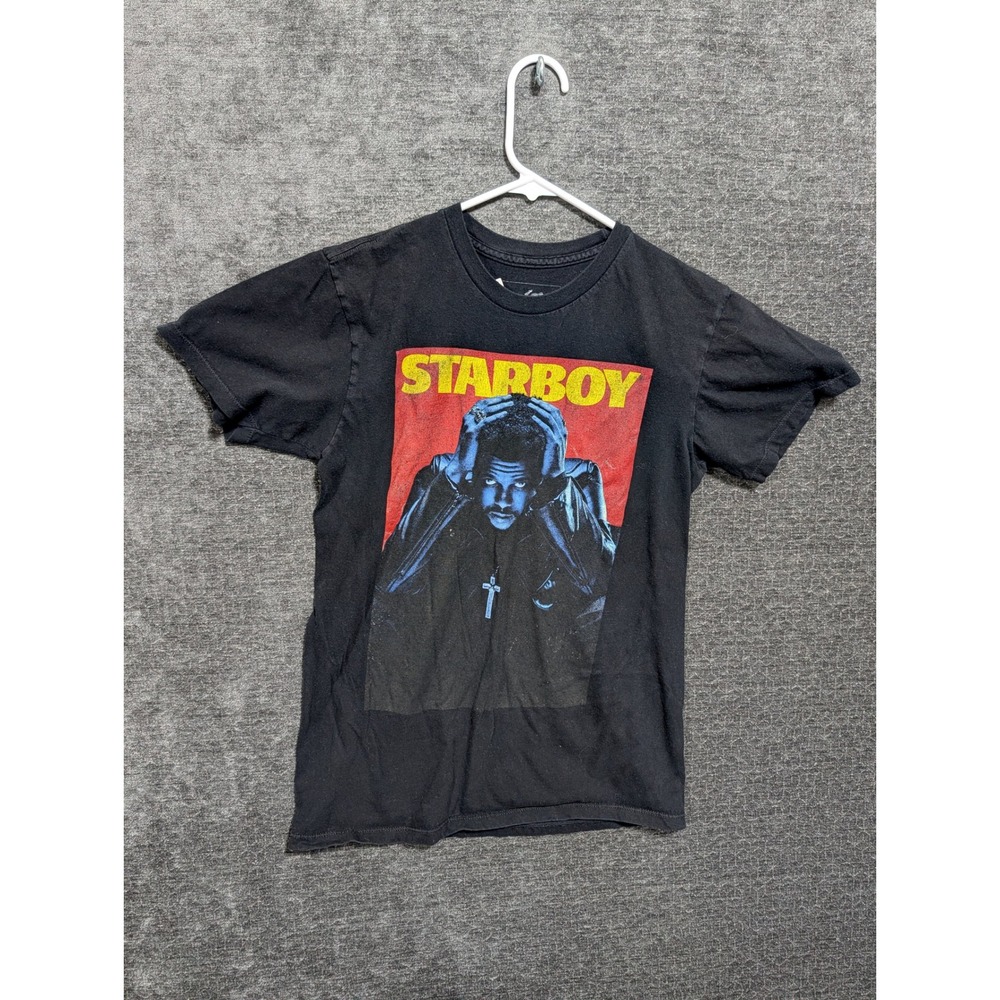 The Weeknd Starboy XO Graphic T-Shirt Black Mens Small Concert Tour Merch 1811